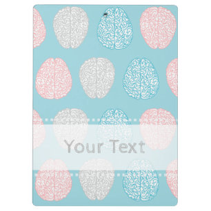 Pranchetas Teste padrão Pastel Brainy (cérebros Pastel