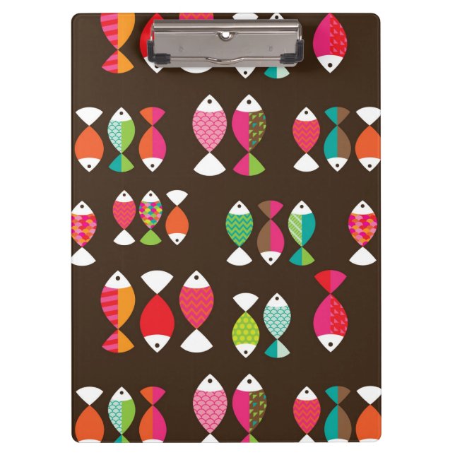 Pranchetas Teste padrão subaquático 2 dos peixes retros (Frente)