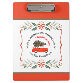 Pranchetas Texto de Natal Personalizado Design de Feriado