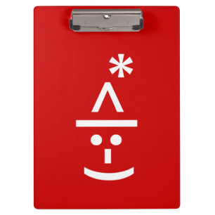 Pranchetas Texto do Elf Emoticon Xmas ASCII