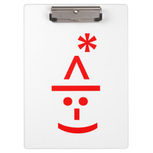 Pranchetas Texto do Elf Emoticon Xmas ASCII