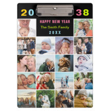 Texto Personalizado de Colagem de Fotos da Família