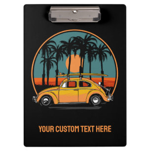 Pranchetas Texto Personalizado — Sunset Tropical