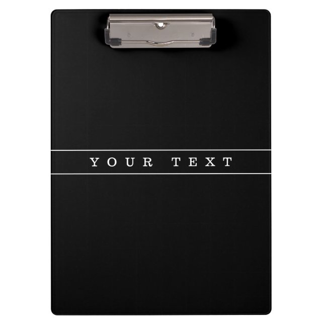 Pranchetas Texto Simples Elegante & Listras Finas (Frente)