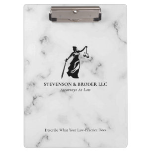 Pranchetas Textura branca de Luxo Marble Logotipo de Lady Jus