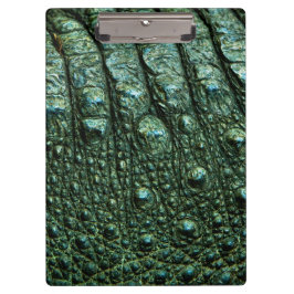 Pranchetas Textura de Pele de Jacaré Verde