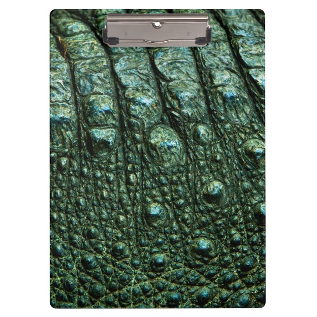 Pranchetas Textura de Pele de Jacaré Verde (Frente)