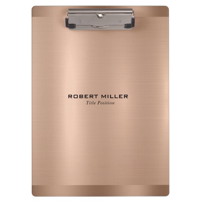 Pranchetas Textura Rosa Dourada minimalista (Frente)