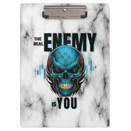 Pranchetas The Real Enemy Is You – Black Marble Trader