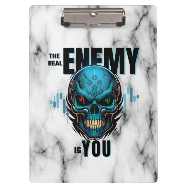 Pranchetas The Real Enemy Is You – Black Marble Trader (Frente)