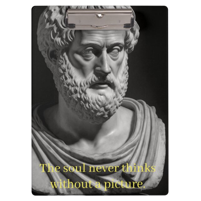 Pranchetas The Soul never thinks without a picture (Frente)