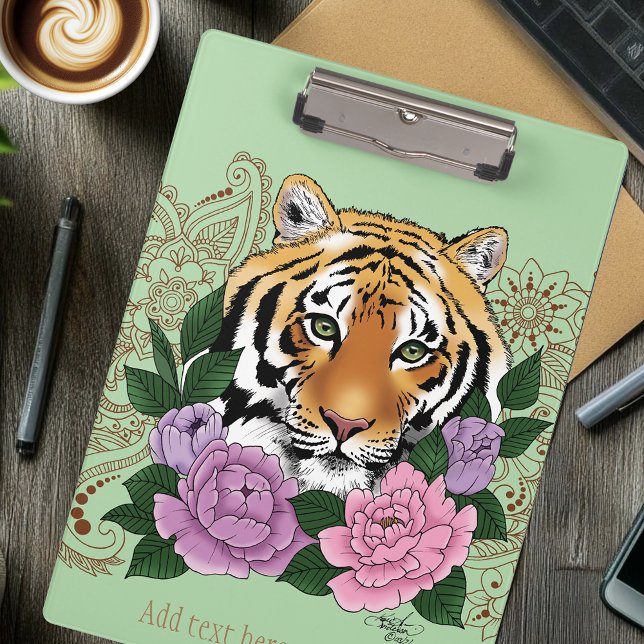 Pranchetas Tiger Henna Pink Purple (Criador carregado)