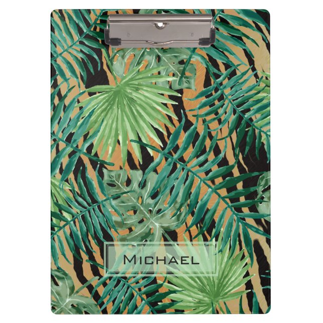 Pranchetas Tiger Stripes Jungle Camouflage Personalised (Frente)