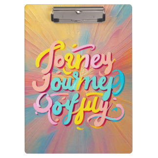 Pranchetas "Tipografia de Bold Journey"