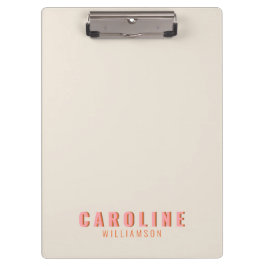 Pranchetas Tipografia Retrorística Cor-de-Rosa e Laranja Cria