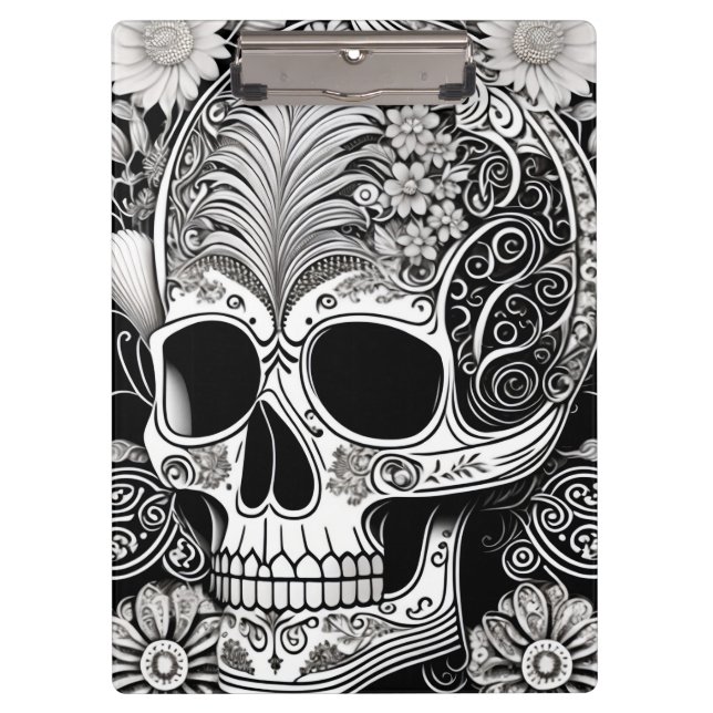 Pranchetas Totenkopf mit Ornamenten (Frente)