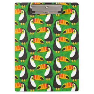 Pranchetas Toucan Bird Beak Green Leaves Tropical  Animals