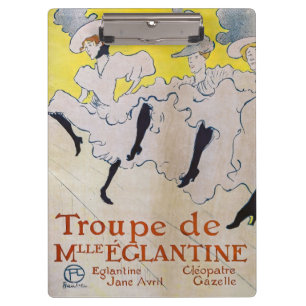 Pranchetas Toulouse-Lautrec - Troupe de Mlle Eglantine