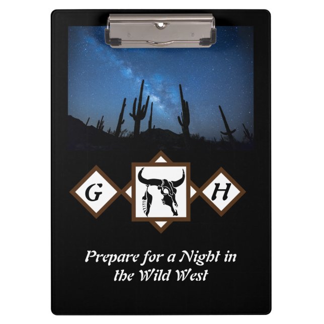 Pranchetas Touro Longhorn Negro Touro Crânio Silhueta Monogra (Frente)