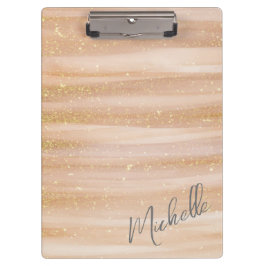 Pranchetas Traços de pintura de Abstrato moderno com Clipbo d