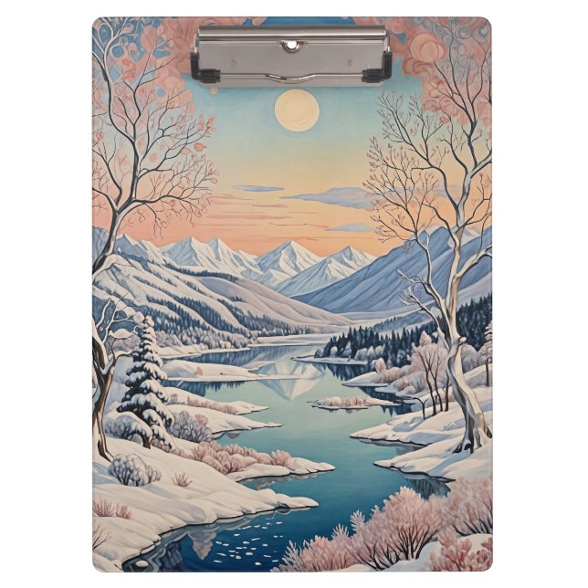 Pranchetas Tranquilidade do inverno (Frente)