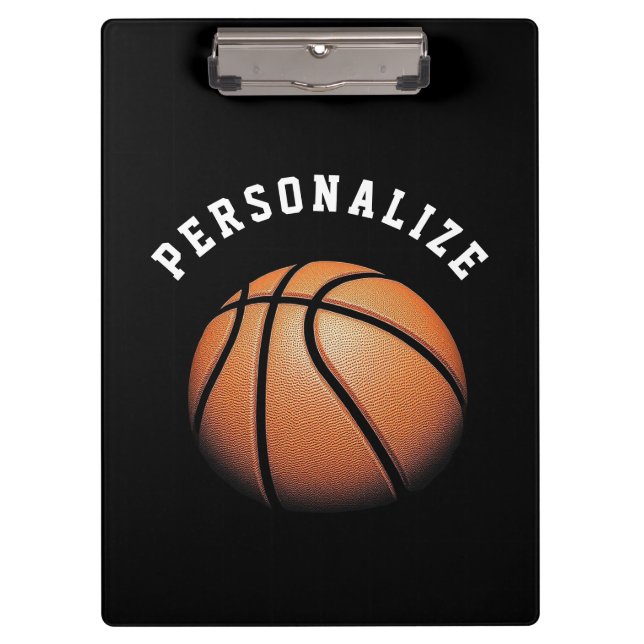 Pranchetas Treinador de Basquete Personalizado (Frente)