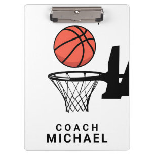 Pranchetas Treinador de Basquete Personalizado