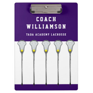 Pranchetas Treinador de Lacrosse Feminino