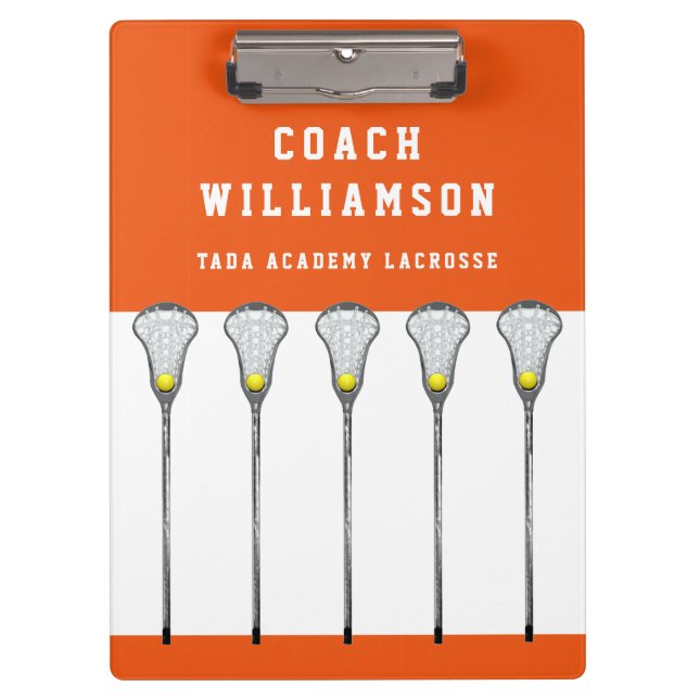 Pranchetas Treinadora de Lacrosse Feminino (Frente)