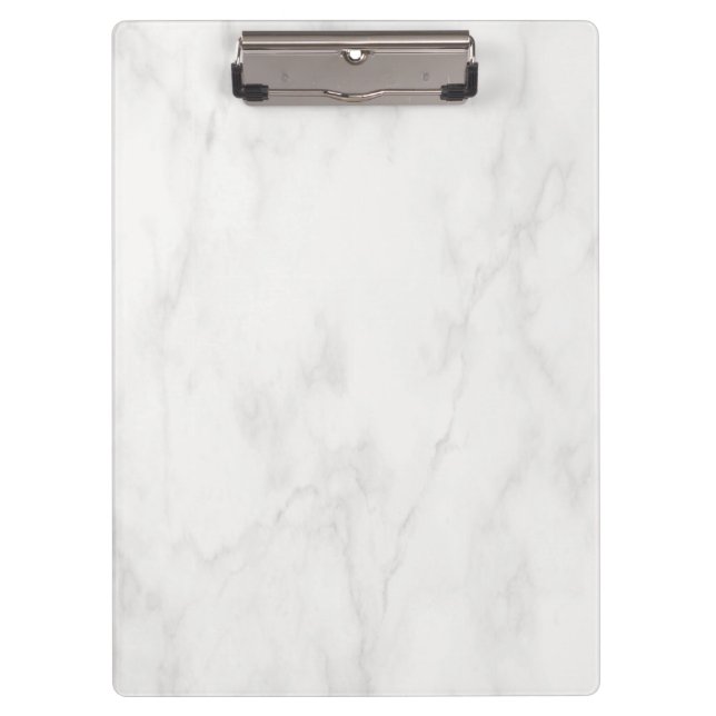 Pranchetas Trendy Elegant White Marble Modern Modelo Legal (Frente)