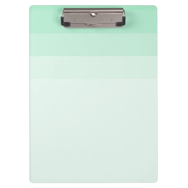 Pranchetas Trendy Mint Green Striped Elegante Modelo moderno (Frente)