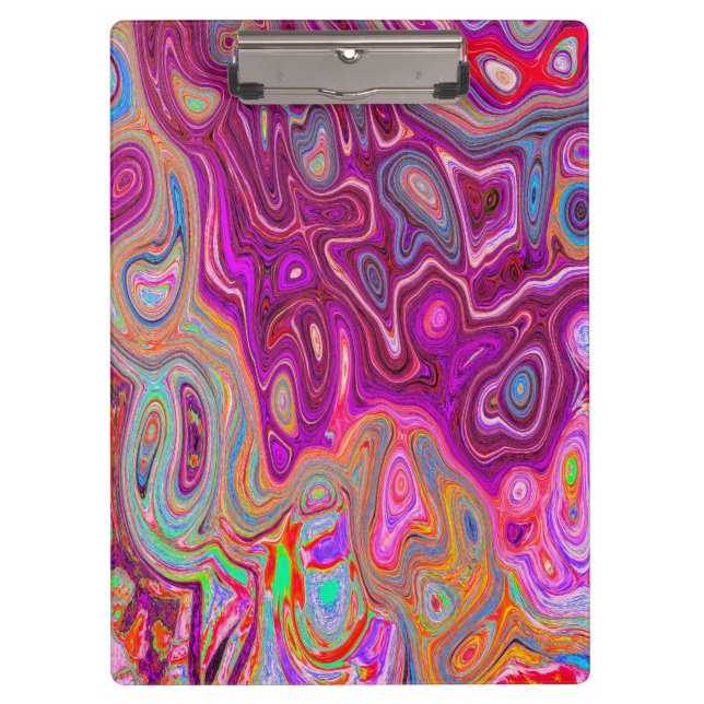 Pranchetas Trippy Abstrato Magenta - Arco-íris Magenta - Colo (Frente)