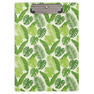 Pranchetas Tropical Leaves & Monstera Seamless Pattern