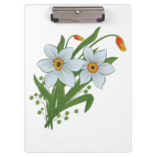 Pranchetas Tulipas e flores dos Daffodils