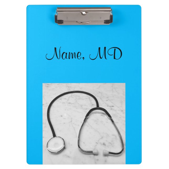Pranchetas Turquesa do estetoscópio médico (Frente)