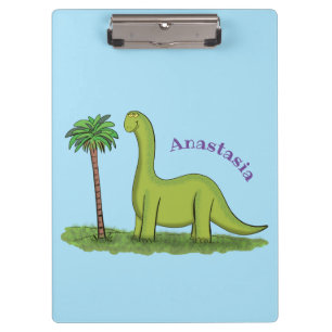 Pranchetas Um desenho animado de brontosaurus dinossauros, ve