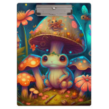 Um sapo de cogumelo mágico