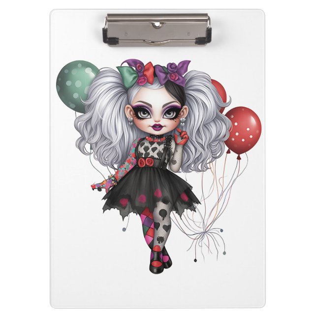 Pranchetas Uma Coleção de Design de Halloween de Menina Fofa  (Frente)