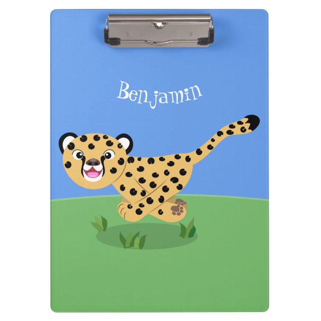 Pranchetas Uma ilustração de desenho animado de um bebê bonit (Frente)
