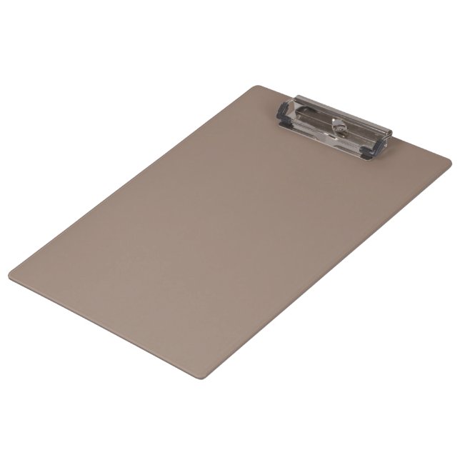 Pranchetas uma parede marrom com um relógio (Inclinado)