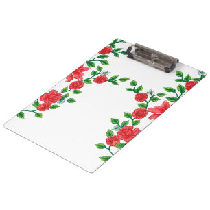 Pranchetas Uma rosa vermelha com pétalas detalhadas, represen