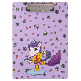 Pranchetas Unicórnio Floral Simples, Cuta e Roxo