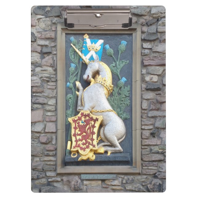 Pranchetas Unicórnio, Holyrood Palace (Frente)