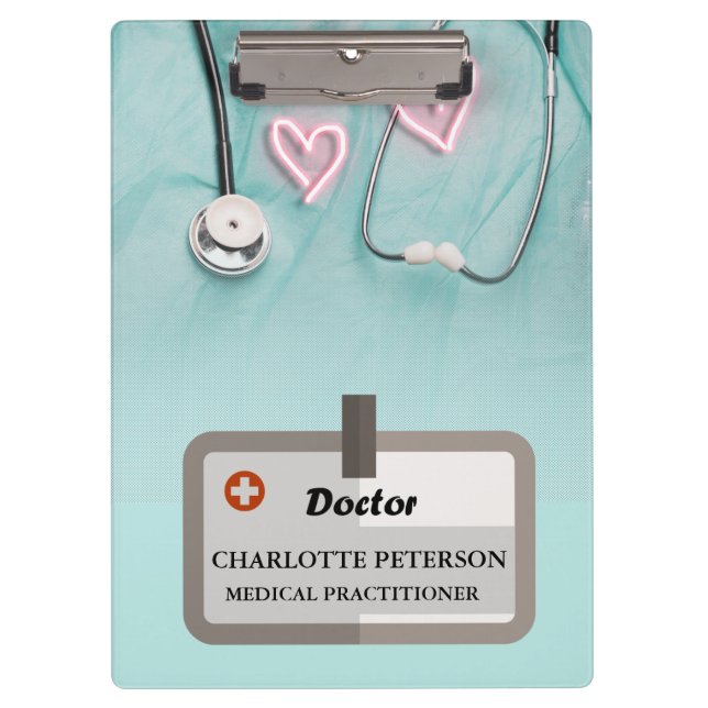 Pranchetas Uniforme Médico Estetoscópio Doutor  (Frente)