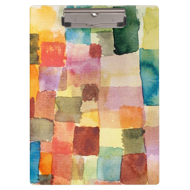 Pranchetas Untitled abstract watercolor squares - Paul Klee (Frente)