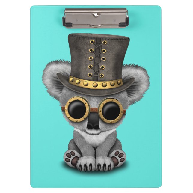 Pranchetas Urso de Koala bonito do bebê de Steampunk (Frente)