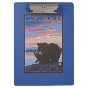 Pranchetas Urso e Cub - Latouche, Alaska