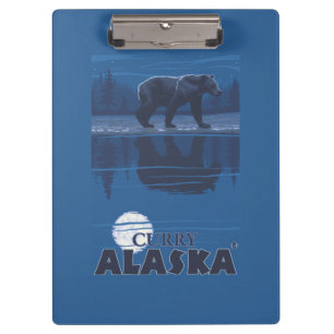 Pranchetas Urso no luar - caril, Alaska