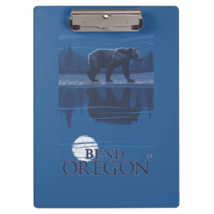 Pranchetas Urso no luar - curvatura, Oregon