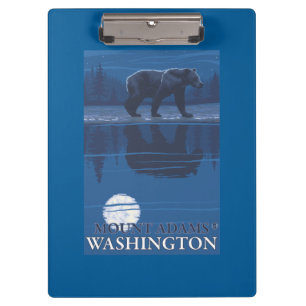 Pranchetas Urso no luar - montagem Adams, Washington